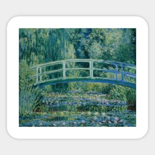 The Japanese Bridge by Claude Monet Sticker